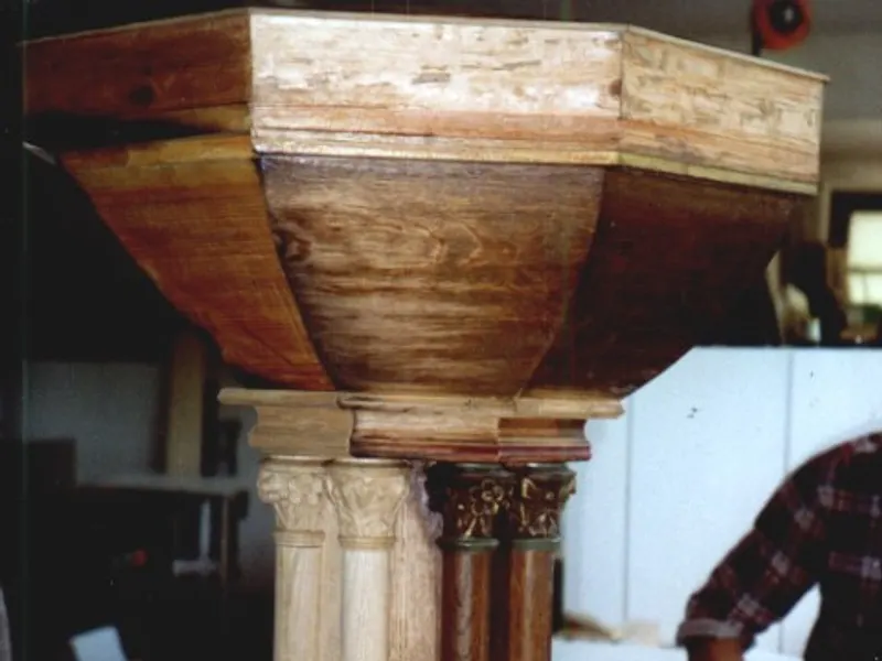 Kirche Potsdam, Restauration-Taufbecken