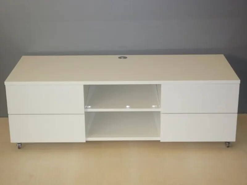 TV-Schrank, hochglanz weiß lackiert