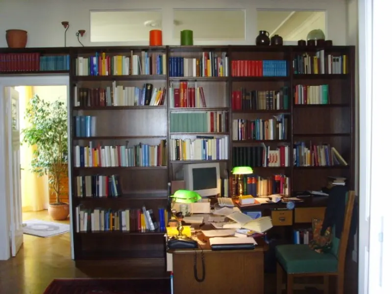 Bücherregal, Eiche gebeitzt, Front I